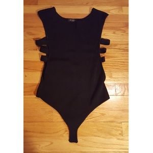 A black body suit